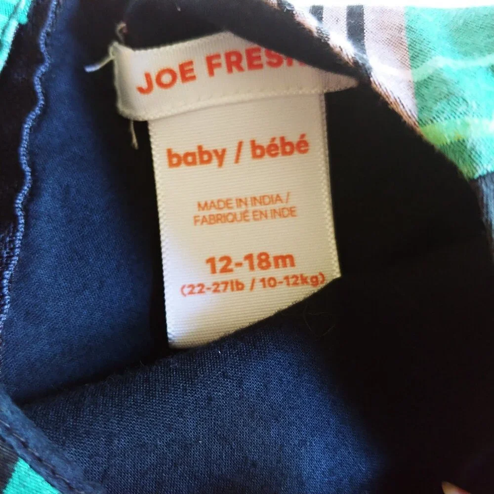 Joe Fresh Plaid Dress size 12-18 Months - Picture 8 of 11